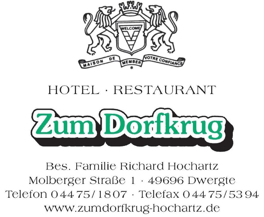 Gasthof Zum Dorfkrug Molbergen Exterior foto
